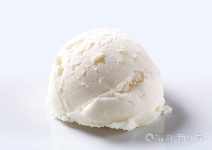 一勺白色冰淇淋照片-正版商用图片1jf1f8-摄图新视界