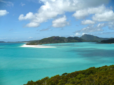 天空 海湾 风景 怀特黑文 群岛 小海湾 泻湖 岛屿 澳大利亚