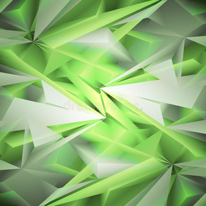 抽象的绿色背景。矢量