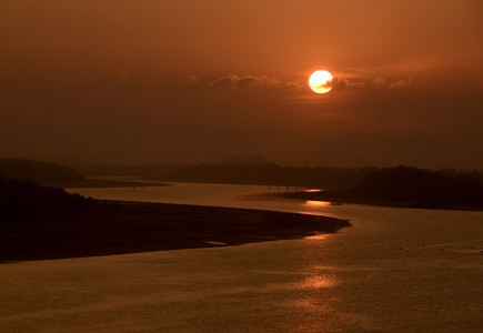 亚洲缅甸 Myeik 景观河