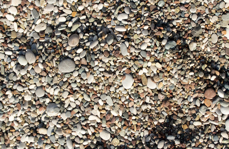 在海滩上的小石子的背景
