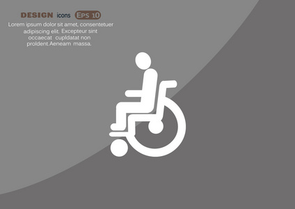 残疾人轮椅图标