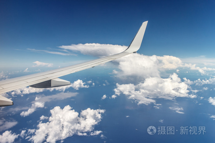 飞机空中观景翼照片-正版商用图片1jiugz-摄图新视界