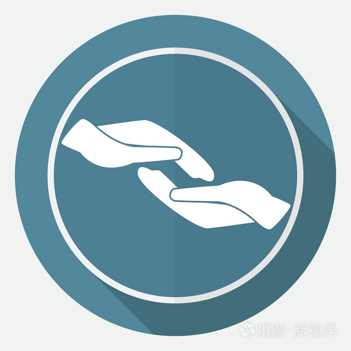 关爱的手,帮助图标
