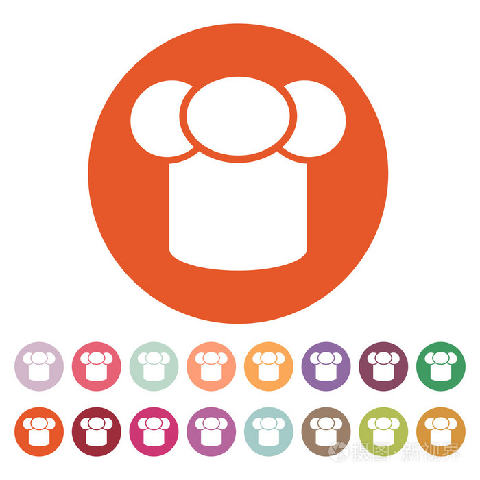 转矩图标。厨师和厨师的象征。单位