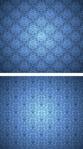蓝色的墙纸与模式