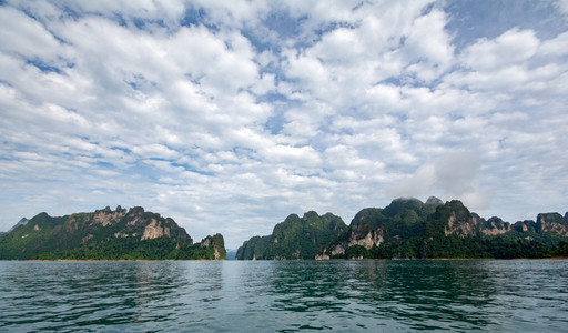 美丽的蓝色海洋，蓝蓝的天空