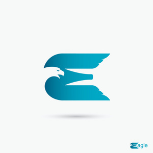 鹰的标志大写字母 E