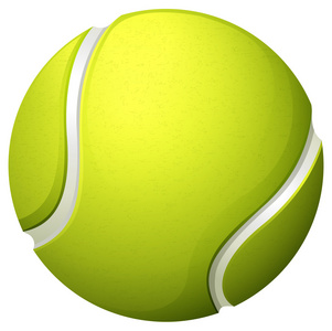 单光绿色网球球