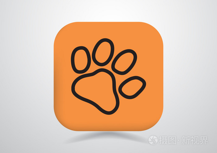 狗爪子轨道简单图标