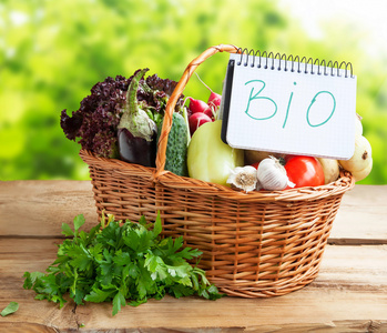 生物与生物笔记一篮子蔬菜