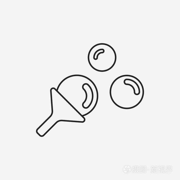 吹泡泡线图标