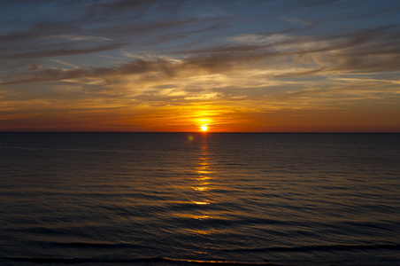 波罗的海上的日落