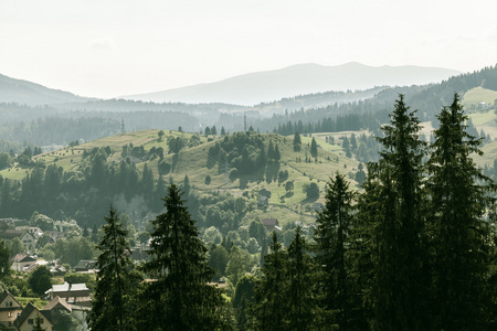 农村山风景