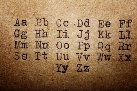 复古印刷拉丁字母字体