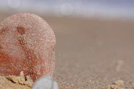 在海滩上的小石头