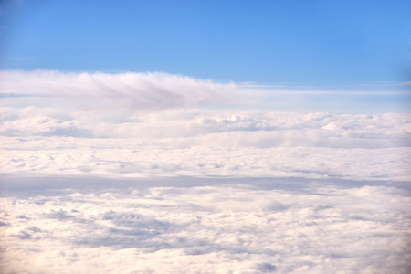 晴朗的天空抽象背景，美丽 cloudscape