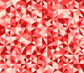 红色无缝三角形抽象背景