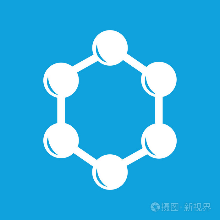 六角形连接图标简单