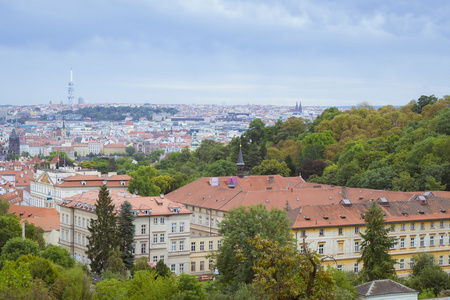 在布拉格老城的视图