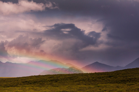 七彩的虹，上方山