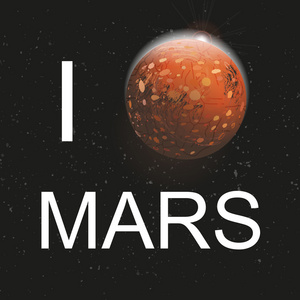 与火星的排版海报
