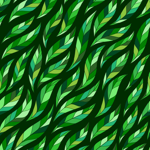 绿色抽象五颜六色的树叶