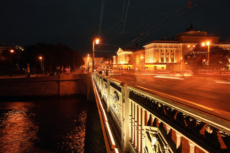 在圣彼得堡的夜景