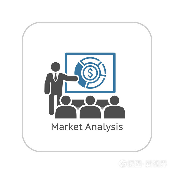 市场分析图标.经营理念.平面设计