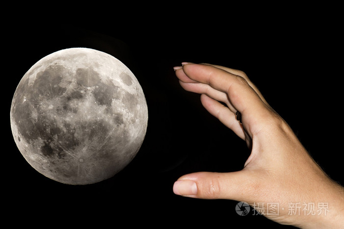 以月亮的手照片-正版商用图片1kkk1z-摄图新视界