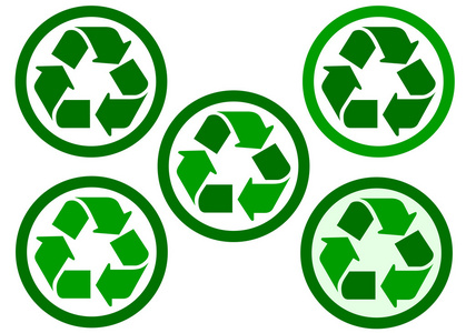 回收及循环再造的图标