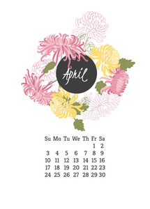 2016 年花卉日历