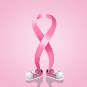 粉红丝带乳腺癌的认识鞋