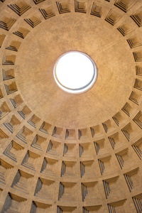 在罗马万神殿的穹顶
