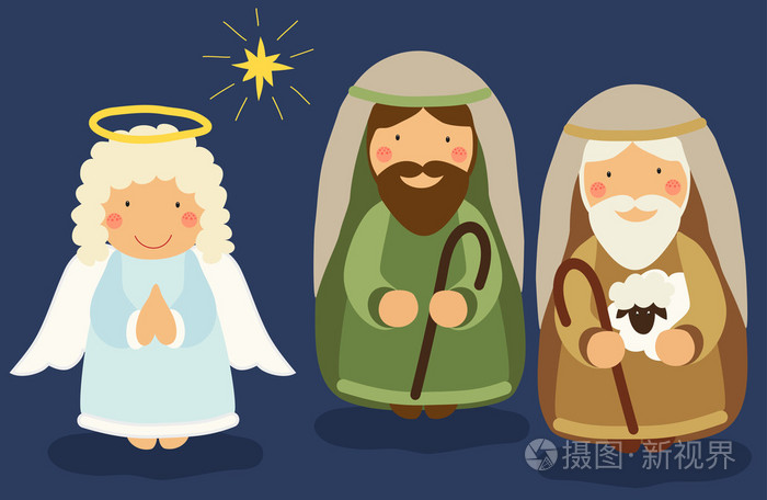 基督诞生的场景的特点插画-正版商用图片1kpyzw-摄图