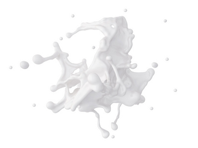 3d 抽象动态牛奶溅