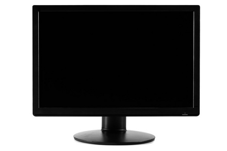 黑色的屏幕，电脑屏幕显示器的