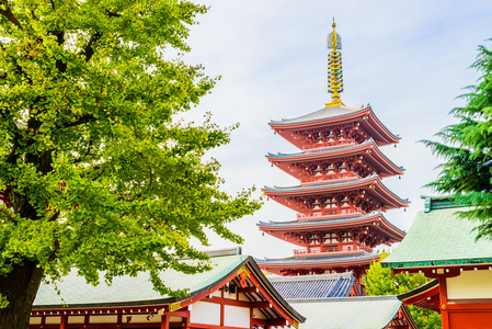 美丽的建筑，在浅草寺