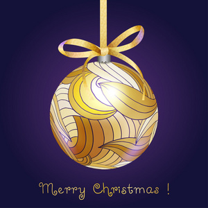 圣诞节设计黄金球