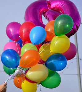 色彩鲜艳的气球