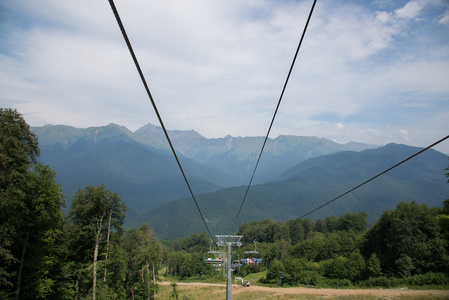 高加索地区自然保护区风景秀丽的群山