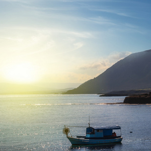 塞浦路斯海海湾上午