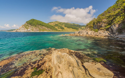 海 岩石 山