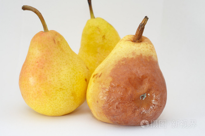 发霉的梨子(靠近)照片-正版商用图片1kyd2k-摄图新视界