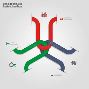 信息图设计模板。矢量图解