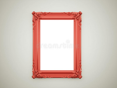 红色复古镜框