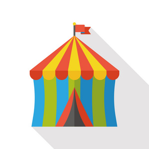 马戏团帐篷平面图标