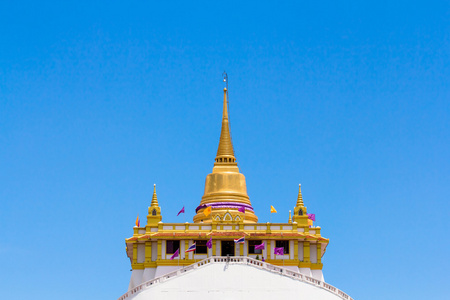 在泰国曼谷的旅游地标金山寺金山