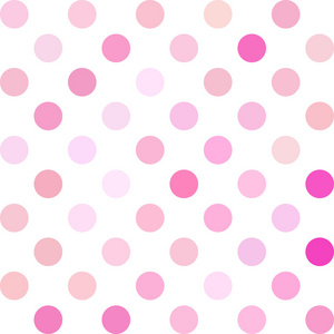 粉色圆点的背景下，创意设计模板