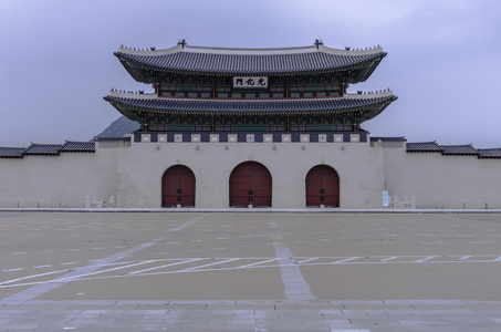 在韩国首尔景福宫的光化门图片